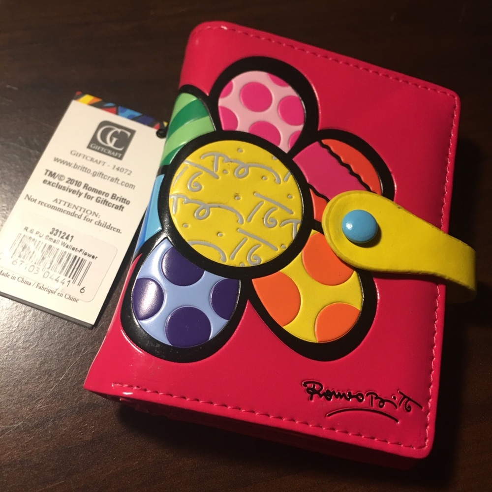 [NEW] Romero Britto - Pink Flower Wallet